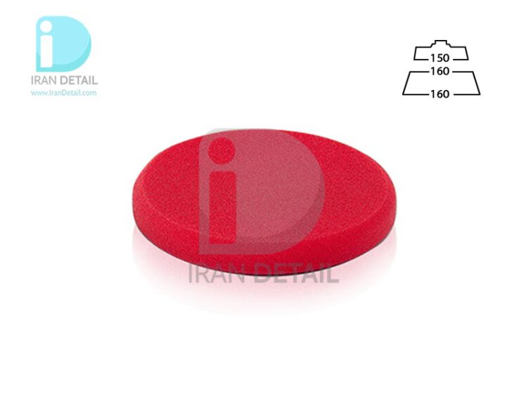 پد پولیش زبر روتاری قرمز 150 میلی متر پلی تاپ مدل Polytop Cutting Pad Red 150 mm