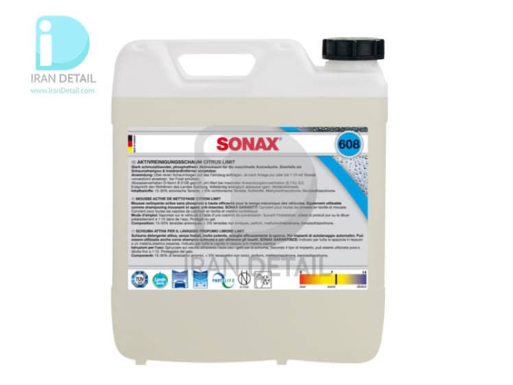  فوم تمیزکننده فعال با رایحه مرکبات 10 لیتری سوناکس مدل Sonax Active Cleaning Foam Citrus 10L 