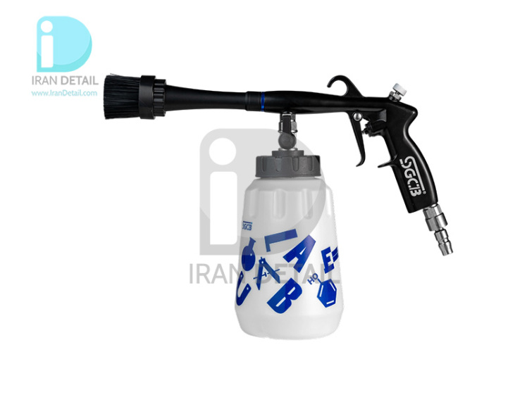 تورنادوگان مخصوص صفرشويي سفيد اس جي سي بي مدل SGCB Tornador Car Cleaning Gun Black Brush sggc022