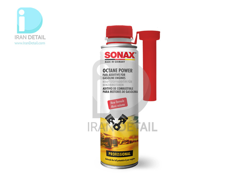مکمل بنزین خودرو اکتان پاور 300 میلی لیتر سوناکس مدل Sonax Octane Power 300ml