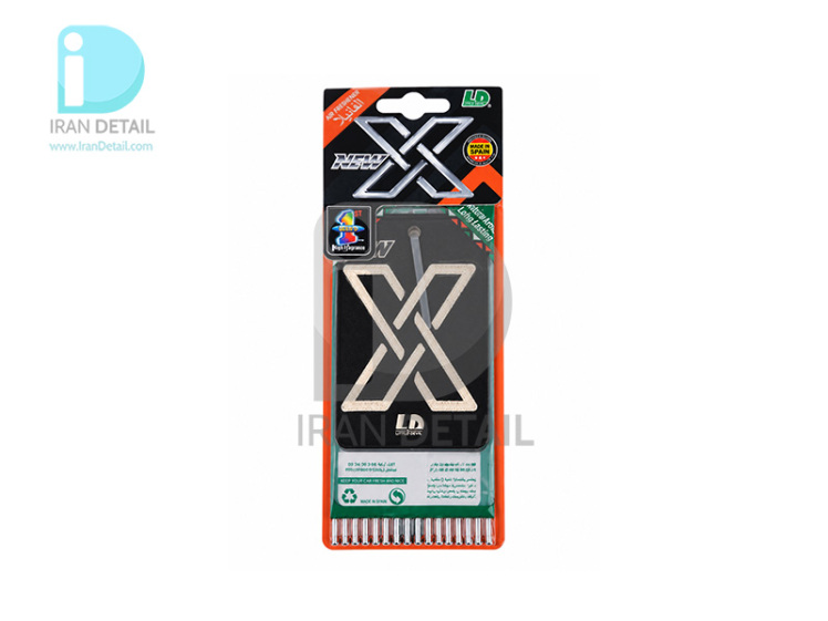 خوشبوكننده كارتي ايكس ال اند دي با رايحه وانیل مدل L&D X Vanilla Air Freshener