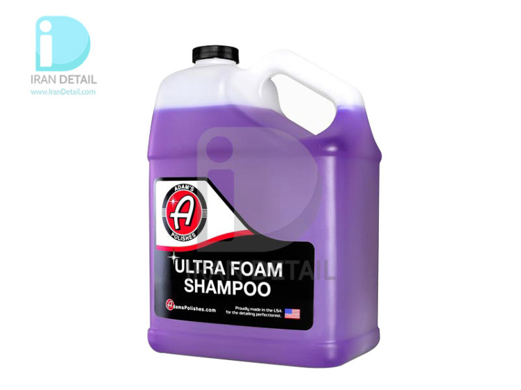 شامپو مخصوص خودرو با کف زیاد فومی غلیظ 3.78 لیتری آدامز مدل Adams Ultra Foam Car Shampoo Gallon
