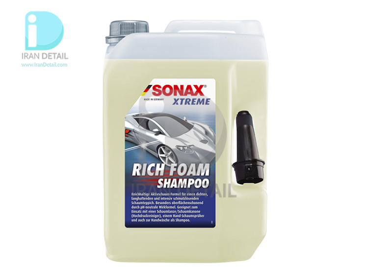 شامپو اکستریم بدنه خودرو 5 لیتری سوناکس مدل Sonax Xtreme Rich Foam Shampoo 5L