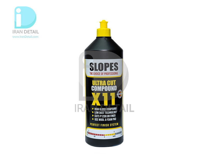  پولیش زبر یك لیتری اسلوپس مدل Slopes Ultra Cut Compound X11 