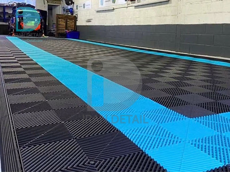  Humber Plastic Car Detailing Floor Tiles Blue 40x40 