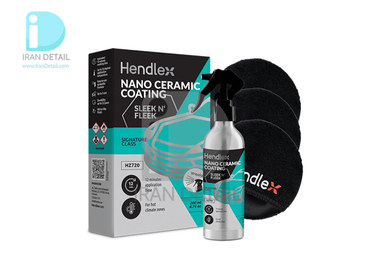 سرامیک 2.5 ساله بدنه خودرو 200 میلی لیتری هندلکس مدل Hendlex Nano Ceramic Coating Sleek N‘ Fleek