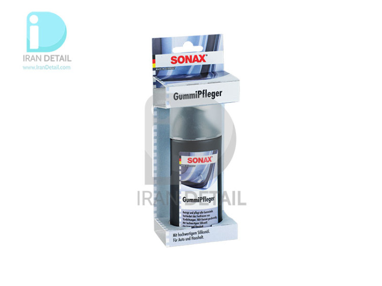 مایع تمیز و ترمیم کننده و محافظ قطعات لاستیکی سوناکس مدل Sonax Rubber Protectant 100ml