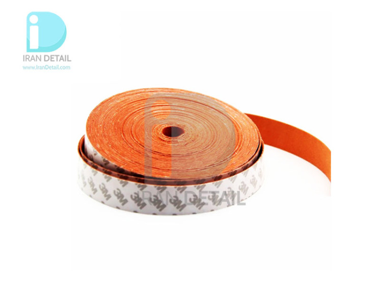 رول 15 متری نمد نارنجی مخصوص کاردک اجرای کاور و پی پی اف تری ام مدل 3M Lenght Orange Felt Squeegees Mini Roll 2.5cm/15m