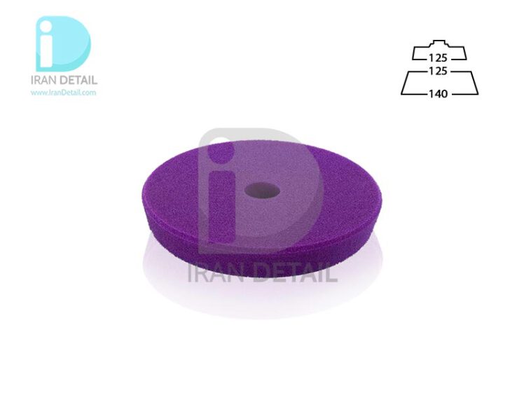 پد پولیش نرم اوربیتال بنفش 125 میلی متر پلی تاپ مدل Polytop Anti-hologram Pad Purple Excenter 125 mm