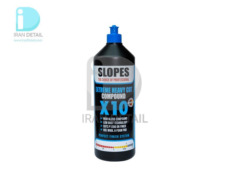  پوليش خیلی زبر یک لیتری اسلوپس مدل Slopes Extreme Heavy Cut Compound X10 