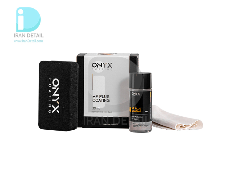 پوشش نانو سرامیک شیشه خودرو اونیکس مدل Onyx Coating AF Plus Glass Coating 30ml
