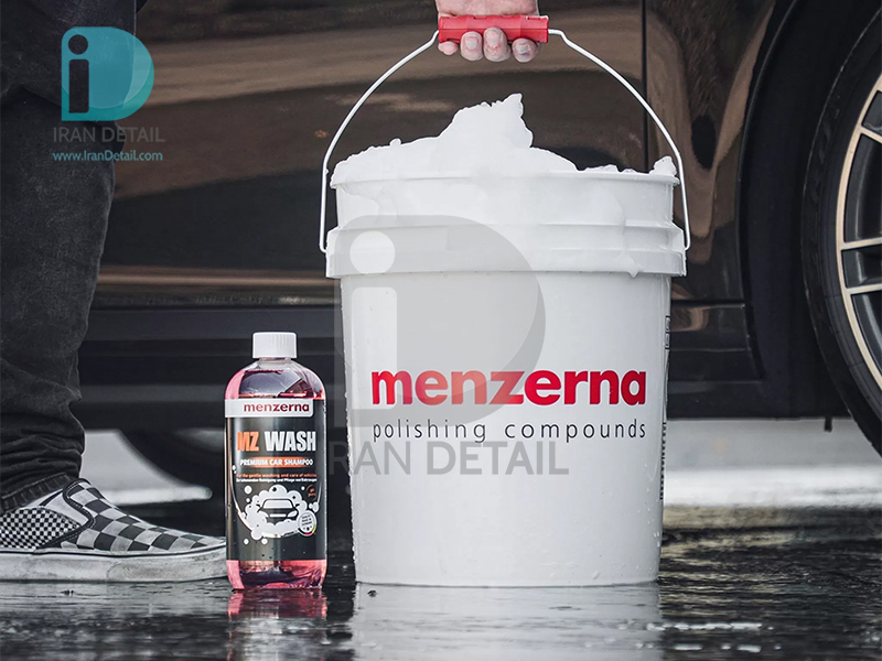  روش استفاده Menzerna MZ Wash Premium Car Shampoo 1L 