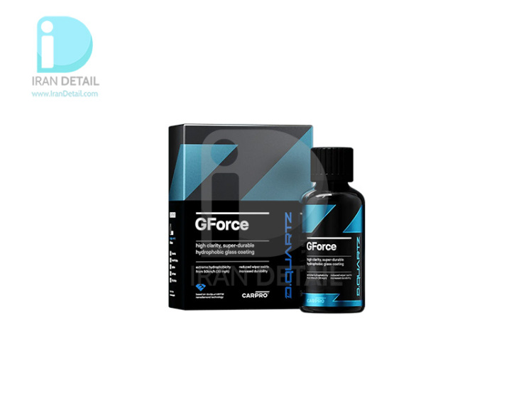 سرامیک شیشه خودرو 50 میلی لیتری کارپرو مدل Carpro GForce Glass coating