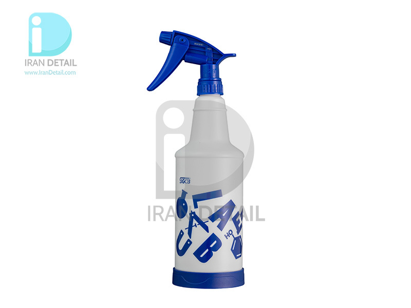 ظرف اسپری پاشش مایعات آبی اس جی سی بی مدل SGCB Chemical Resistant Blue Sprayer with Bottle SGGD418