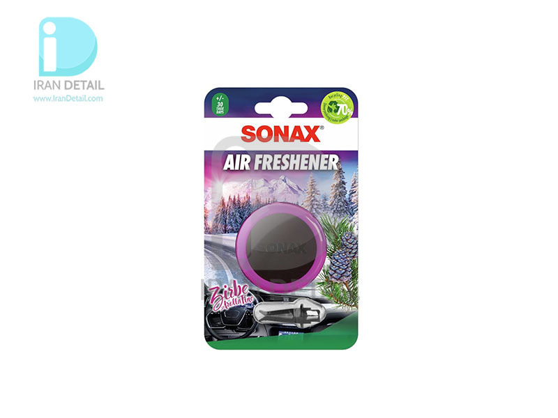  خوشبوكننده پنلی با رایحه کاج آرولا سوناكس مدل Sonax Air Freshener Arolla Pine 