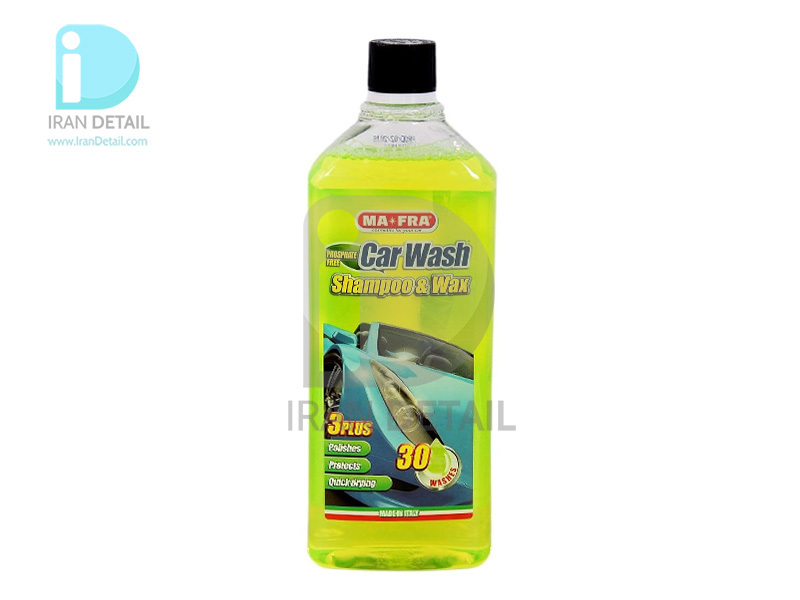  شامپو واکس مخصوص بدنه خودرو مفرا 1 لیتری مدل Mafra Car Wash Shampoo & Wax 