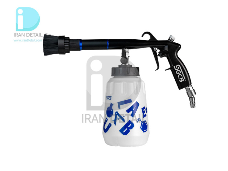 تورنادوگان مخصوص صفرشویی با مغزی فلزی اس جي سي بي مدل SGCB Tornador Car Cleaning Gun Black Brush sggc023