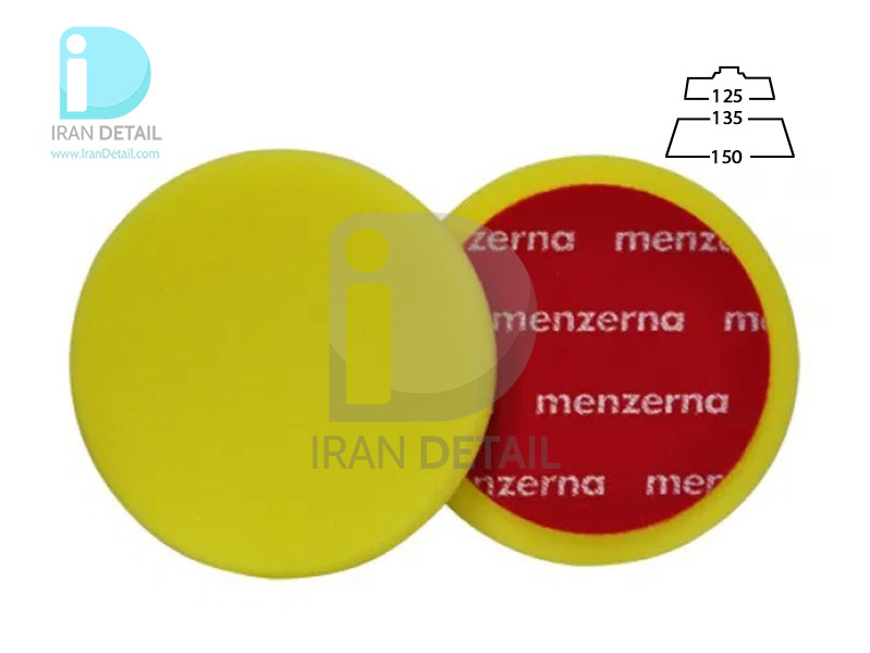  پد پولیش متوسط روتاری 130 میلی متری زرد منزرنا مدل Menzerna Polishing Pad Medium Yellow 130mm 