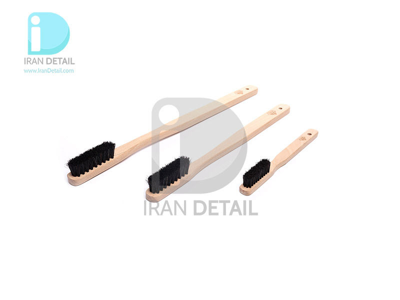  كيت سه عددی فرچه مسواكی اس جی سی بی مدل SGCB Wood Brush S/M/L SGGD018 