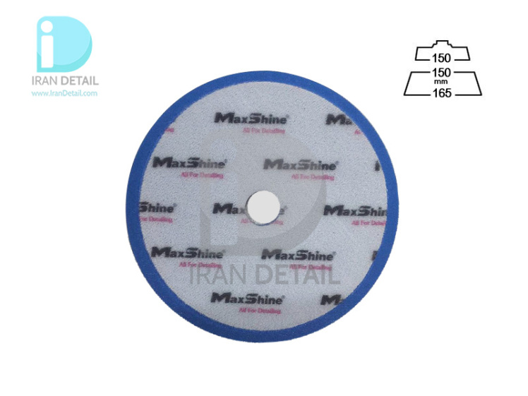 پد پولیش متوسط 150 ميلی متری آبی مكس شاین مدل MaxShine Blue Cutting Thin Foam Pad 6inches