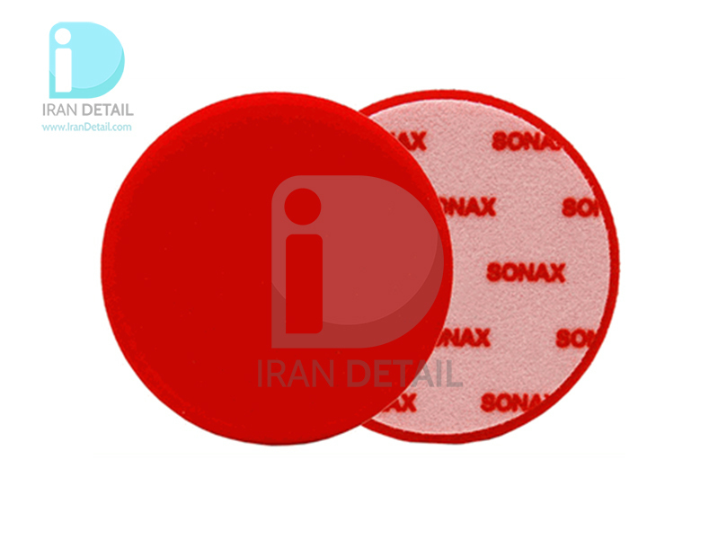  خرید اسفنج پولیش زبر قرمز 160 میلی متری سوناکس مدل Sonax Polishing Sponge Red Hard 160mm 