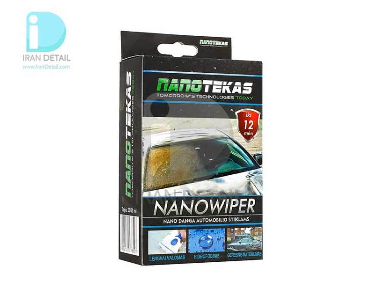 پوشش سرامیک شیشه 40 میلی لیتری نانو تکاس مدل NanoTekas Nano Wiper Glass Coating