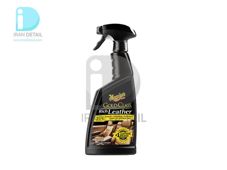 اسپری تمیزکننده، نرم کننده و محافظ چرم گلد کلاس 450 میلی لیتر مگوایرز مدل Meguiars Gold Class Rich Leather Spray G10916