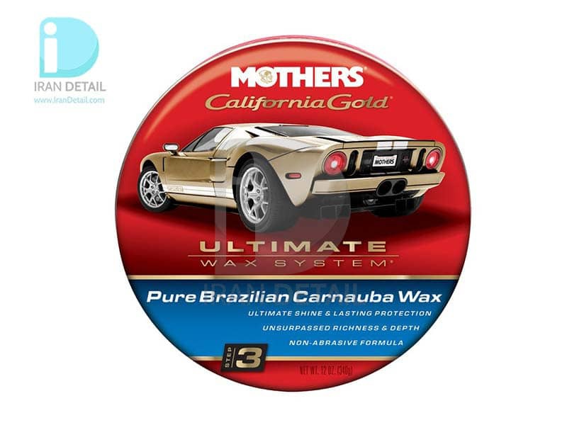  واکس خمیری کارناوبا مخصوص بدنه خودرو مرحله 3 مادرز مدل 5550 Mothers Pure Brazilian Carnauba Wax—Step 3 