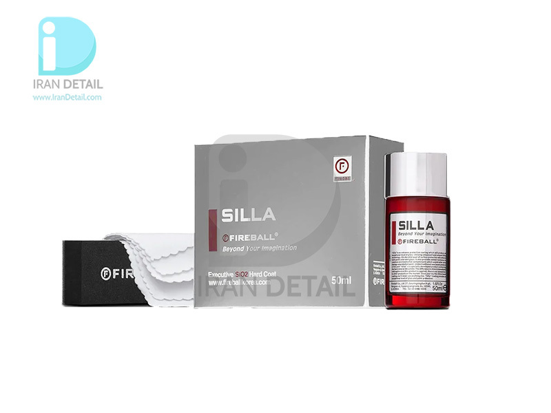 کیت پوشش سرامیک بدنه خودرو 5 ساله سیلا فایربال مدل Fireball Silla 50ml