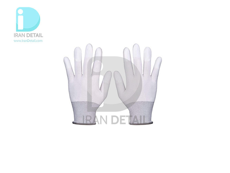  دستکش اجرای کاور و پی پی اف هامبر مدل Humer Anti-Slip White Safety Coated Gloves Palm 