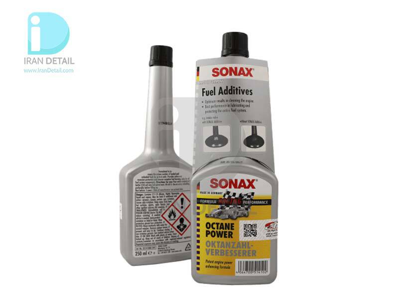  خرید مکمل بنزین خودرو اکتان پاور 250 میلی لیتر سوناکس مدل Sonax Octane Power 250ml 