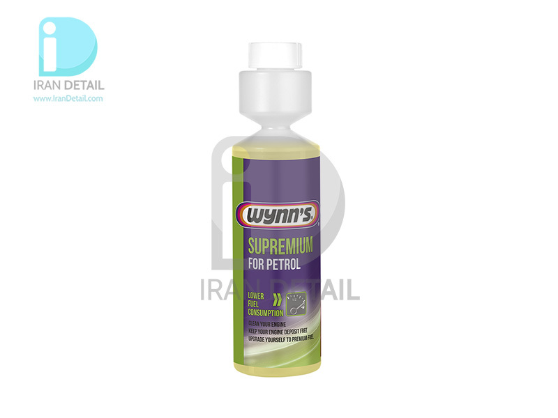  مکمل سوخت و تمیزکننده سیستم سوخت پمپی وینز مدل Wynns Supremium For Petrol 250ml 