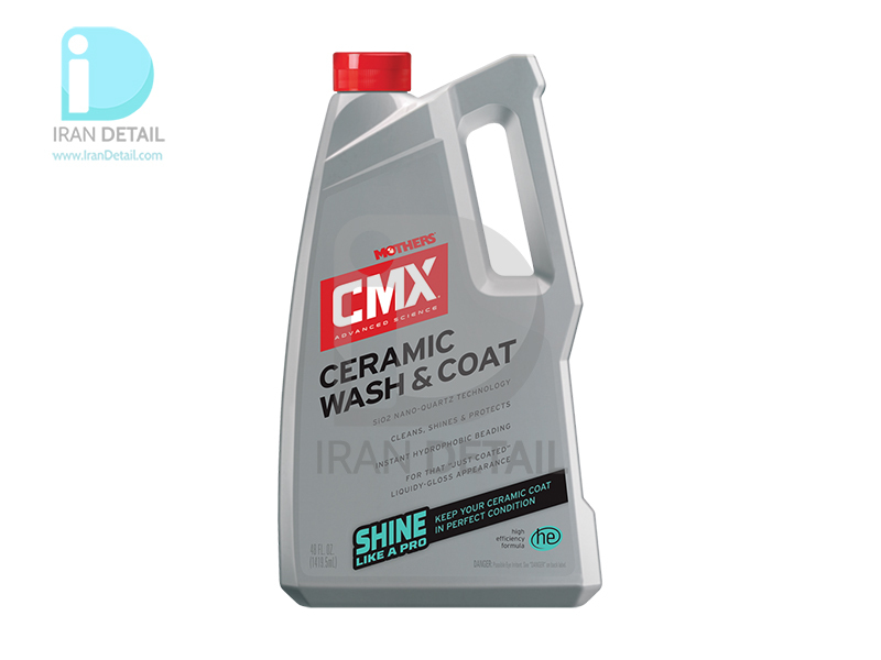  شامپو پوشش سرامیک خودرو سی ام اکس 1419 میلی لیتری مادرز مدل Mothers CMX Ceramic Wash & Coat 1419ml 1548 