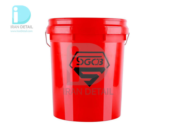 سطل شستشو 18 لیتری قرمز اس جی سی بی مدل SGCB Wash Bucket Red SGGD227