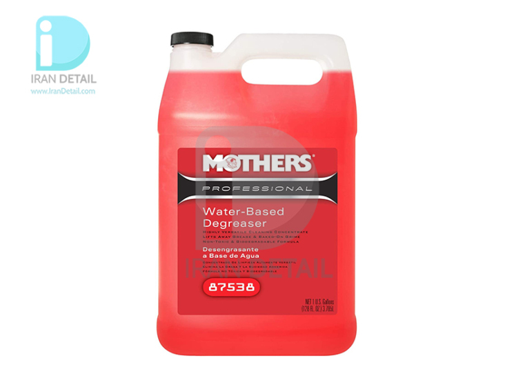 مايع چربی زدا کنستانتره پايه آب 4 لیتری مادرز مدل Mothers Professional Water-Based Degreaser 87538 1Gal 