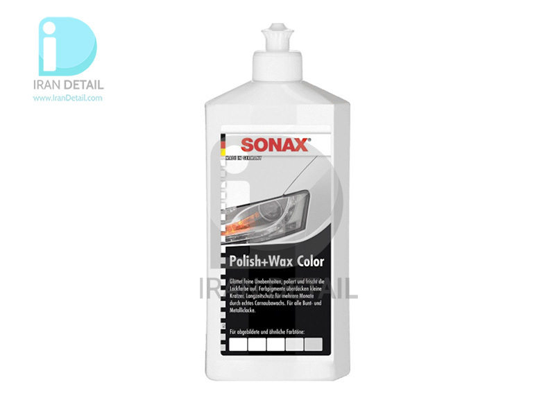  پولیش و واکس سفید 500 میلی لیتر سوناکس مدل Sonax Polish & Wax Color White 500ml 