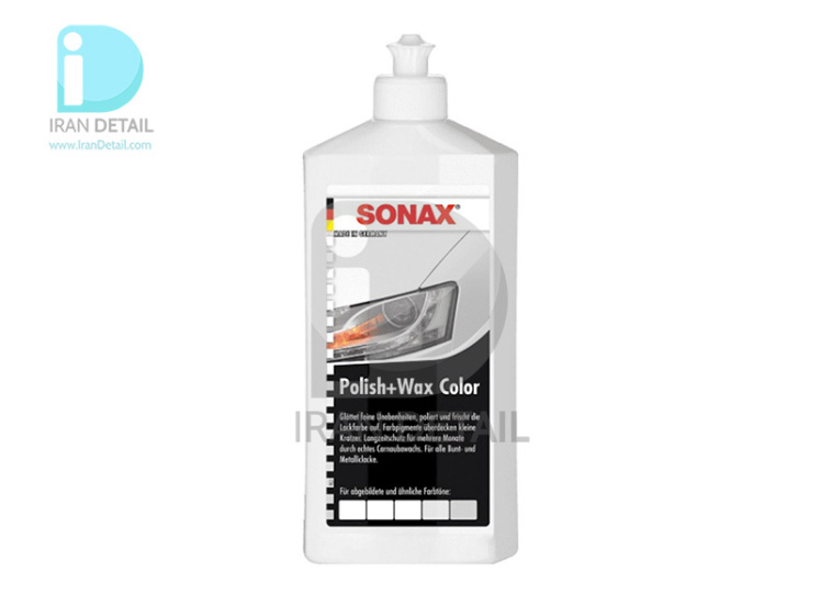 پولیش و واکس سفید سوناکس مدل SONAX Polish & Wax Color White