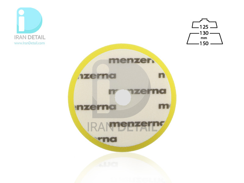  پد پولیش متوسط زرد 130 میلی متری منزرنا مدل Menzerna Medium Cut Foam Pad 130mm 