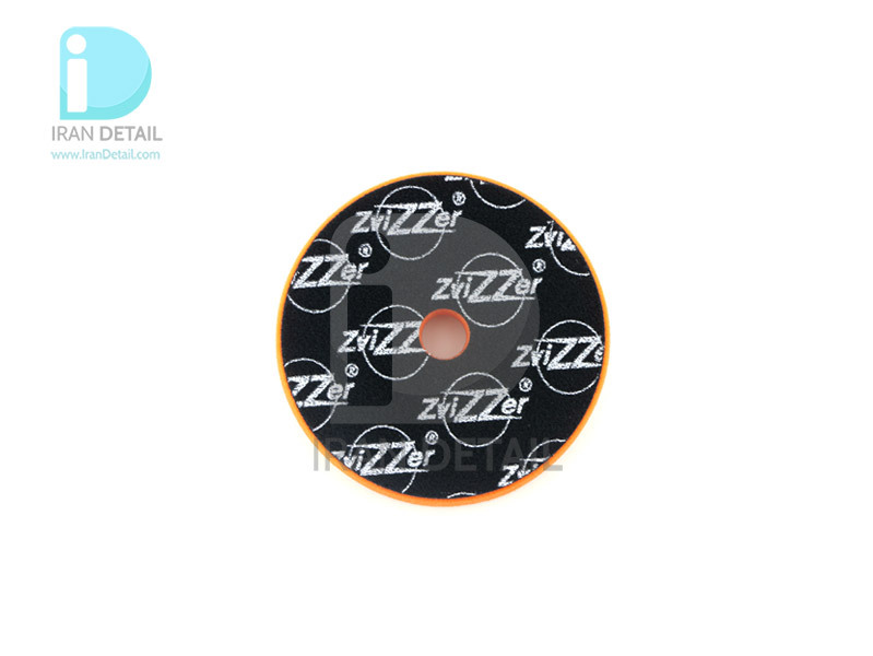  پد پولیش متوسط اوربیتال نارنجی زیزر 125 ميلی متری مدل Zvizzer Trapez Pads Orange One Step Pad TR00014525MC 