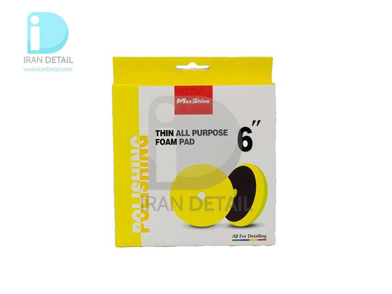  MaxShine Yellow Polishing Thin Foam Pad 6inches 