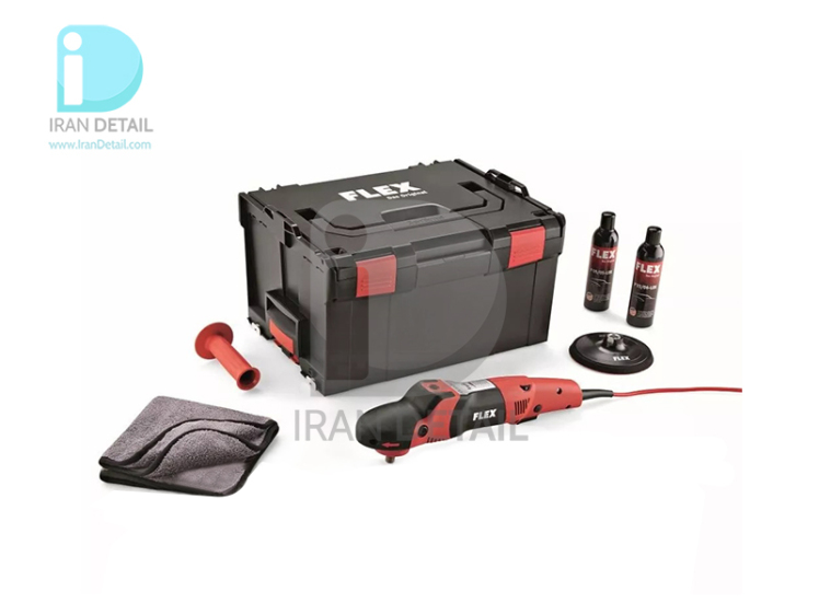 کیت دستگاه پولیش روتاری 150 میلی متری فلکس مدل Flex Rotary Polisher PE 14-2 Set 150