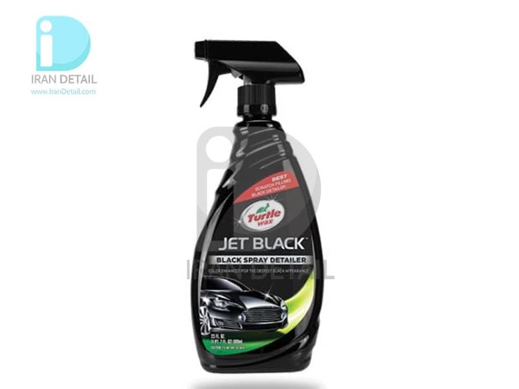 اسپری واکس جت بلک دیتیلر رنگ های مشکی ترتل واکس مدل Turtle Wax Jet Black Spray Detailer 680ml