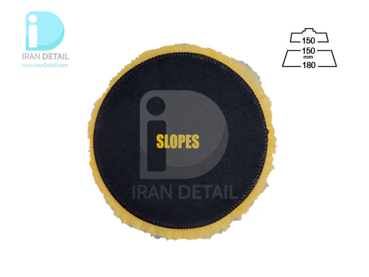 وول پد پوست بره نارنجی اسلوپس مدل Slopes Lambskin Polishing Pad 160mm