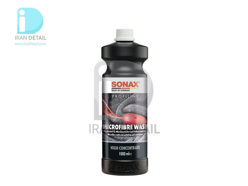  شوینده کنسانتره شستشوی دستمال مایکروفایبر سوناکس مدل Sonax Microfibre Wash High Concentrate 1L 