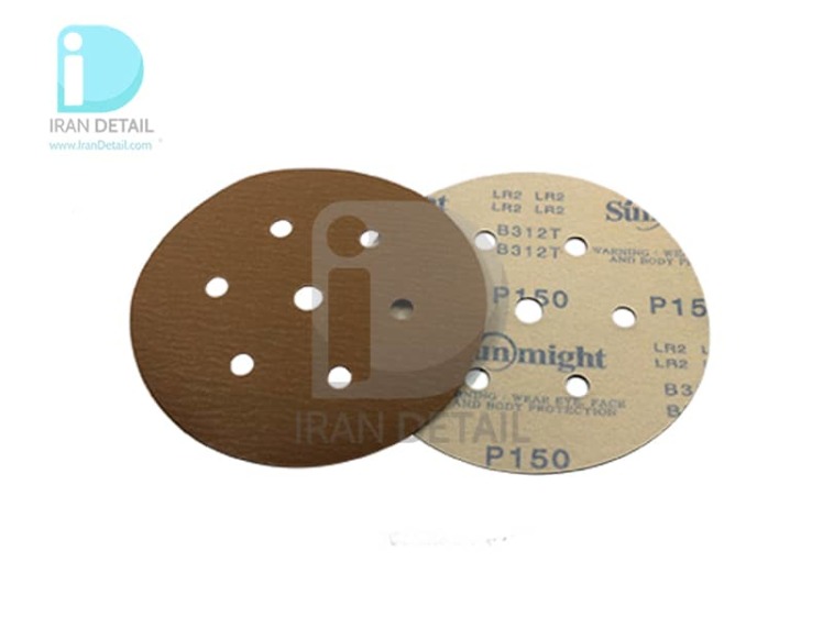 ورق سنباده دیسکی (دایره ای) سان مایت مدل Sunmight Abrasive Sheet P150 
