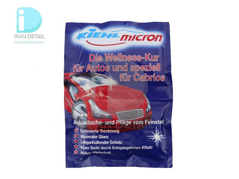  دستمال مرطوب تمیز و براق کننده شیشه و بدنه خودرو کیل مدل Kiehl Micron Exterior Wet Wiper 