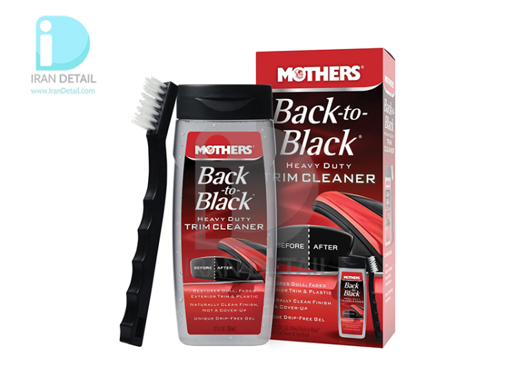 کیت مایع تمیز و ترمیم کننده سطوح پلاستیک مشکی خارج خودرو مادرز مدل 6141 Mothers Back to Black Heavy Duty Trim Cleaner