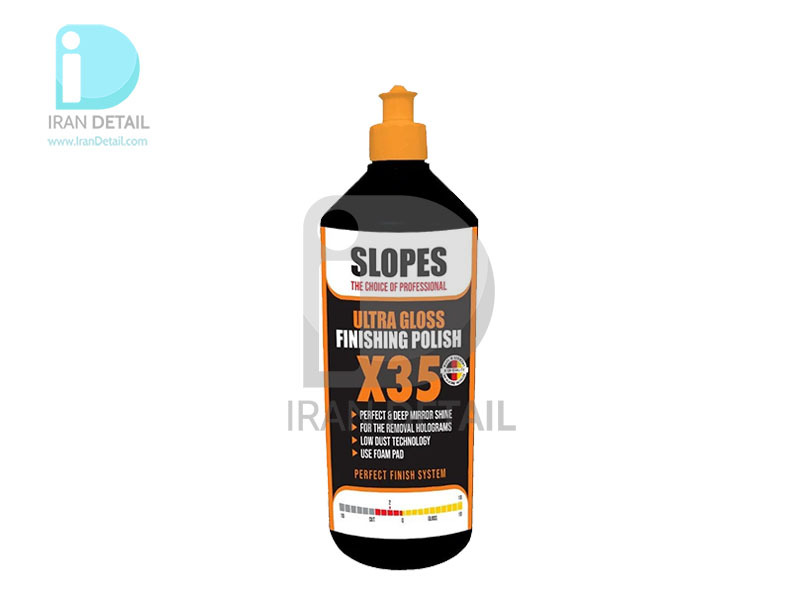  پولیش نرم یك لیتری اسلوپس مدل Slopes Ultra Gloss Finishig Polish X35 