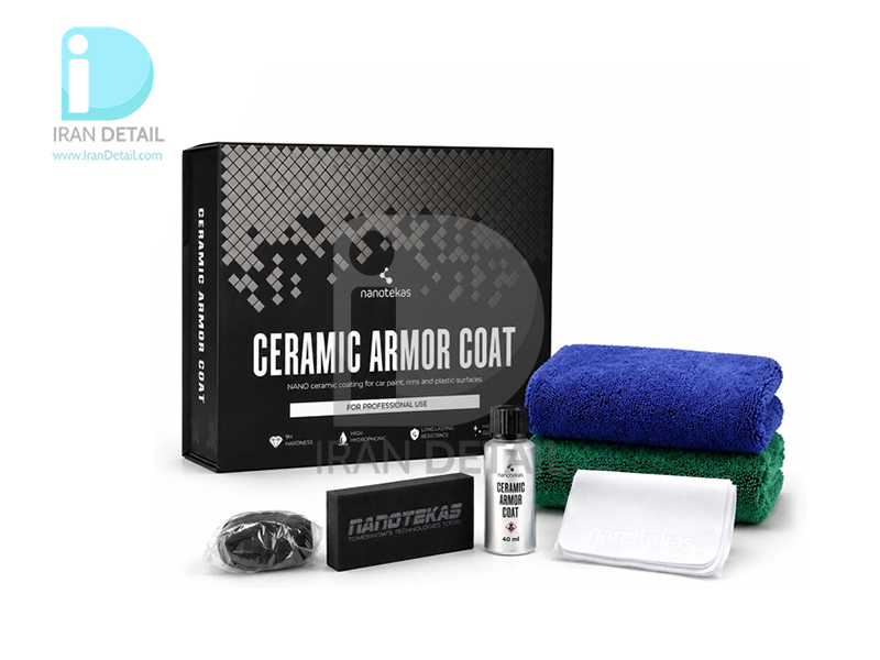  پوشش سرامیک بدنه خودرو 40 میلی لیتری نانو تکاس مدل NanoTekas Ceramic Armor Coat Pro 
