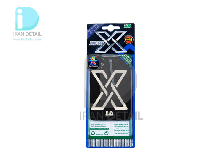 خوشبوكننده كارتي ايكس ال اند دي با رايحه کول بلک مدل L&D X Coolblack Air Freshener